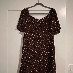 Abercrombie & Fitch Chocolate Polka Dot Mini Dress